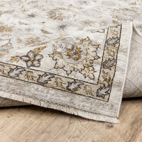 Oriental Weavers Maharaja Elegant Indoor Area Rug - Sophisticated Traditional Design In Soft Space-dyed Polyester Ivory,Grey Polyester M070w1068235st