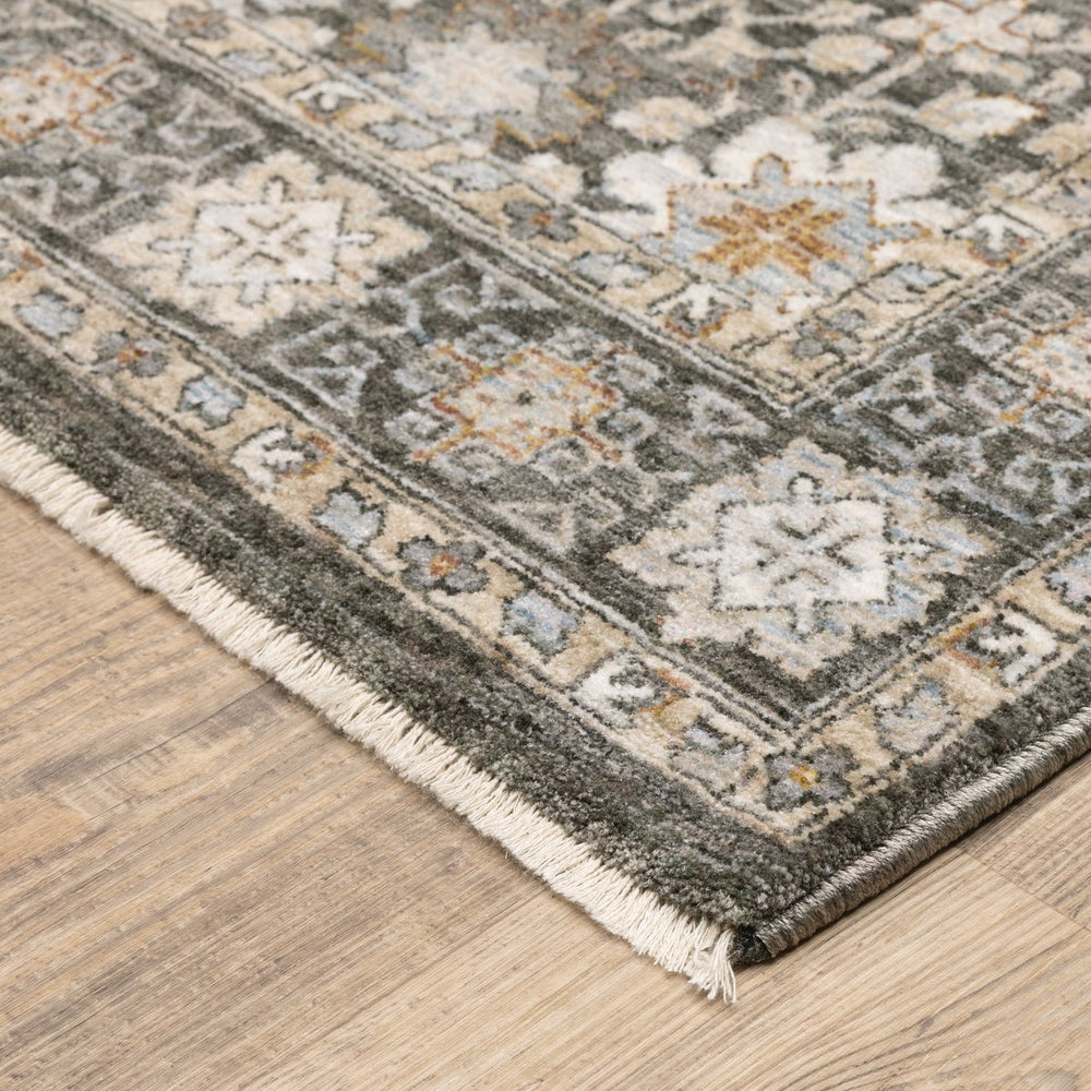 Oriental Weavers Maharaja Indoor Area Rug - Elegant Million Point Design In Sophisticated Color Palette For Home Decor Grey,Ivory Polyester M071n1060092st