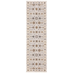 Oriental Weavers Maharaja Elegant Indoor Area Rug - Luxuriously Soft Polyester In Sophisticated Traditional Design Ivory,Gold Polyester M071w1068235st