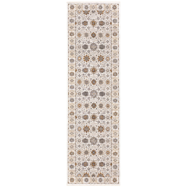 Oriental Weavers Maharaja Elegant Indoor Area Rug - Luxuriously Soft Polyester In Sophisticated Traditional Design Ivory,Gold Polyester M071w1068235st