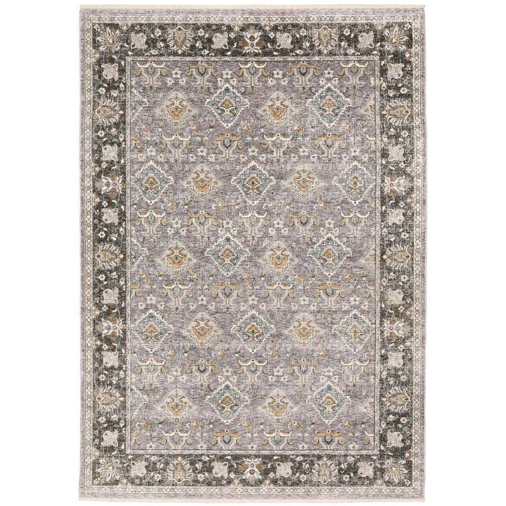 Oriental Weavers Maharaja Elegant Indoor Area Rug - Luxurious Softness With Sophisticated Traditional Design Grey,Blue Polyester M091e1060092st