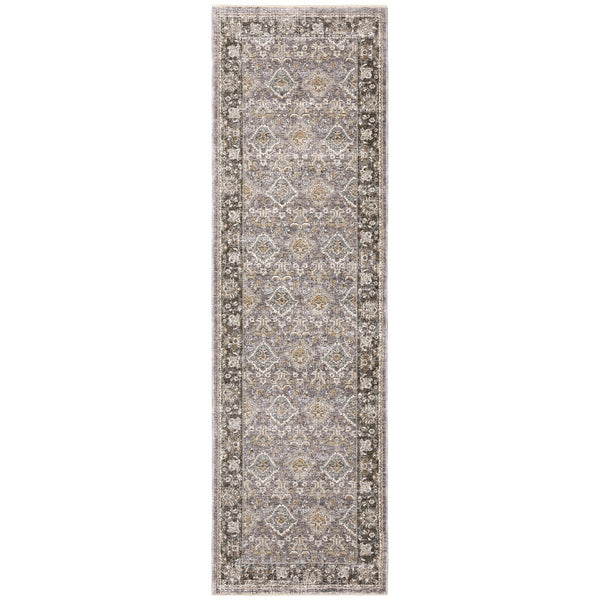 Oriental Weavers Maharaja Elegant Indoor Area Rug - Luxurious Softness With Sophisticated Traditional Design Grey,Blue Polyester M091e1068235st