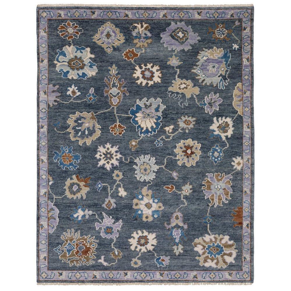 Oriental Weavers Majorca Vintage-inspired Indoor Area Rug With Classic Oushak Motifs In Trendy Modern Colors Blue,Multi Wool Mmaj07275365st