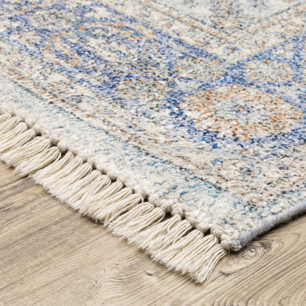 Oriental Weavers Malabar Luxurious Chenille Indoor Area Rug With Persian Design In Rich Colors For Elegant Spaces Blue,Red Polyester M45301076243st