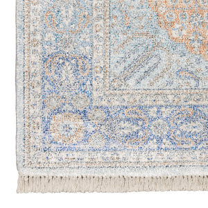 Oriental Weavers Malabar Luxurious Chenille Indoor Area Rug With Persian Design In Rich Colors For Elegant Spaces Blue,Red Polyester M45301076243st