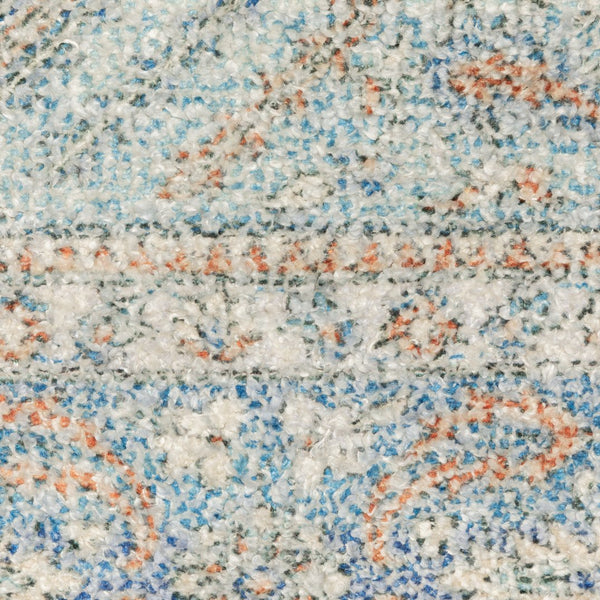 Oriental Weavers Malabar Luxurious Chenille Indoor Area Rug With Persian Design In Rich Colors For Elegant Spaces Blue,Red Polyester M45301076243st