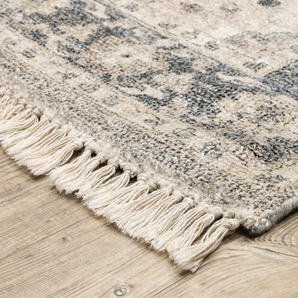 Oriental Weavers Malabar Indoor Area Rug - Luxurious Hand-loomed Chenille With Persian Design For Elegant Spaces Beige,Grey Polyester M45302076243st