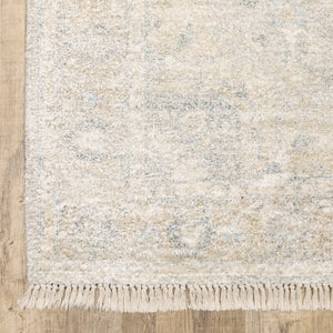 Oriental Weavers Malabar Luxurious Hand-loomed Indoor Area Rug With Persian Design In Soft Colors For Elegant Spaces Beige,Grey Polyester M45303076243st