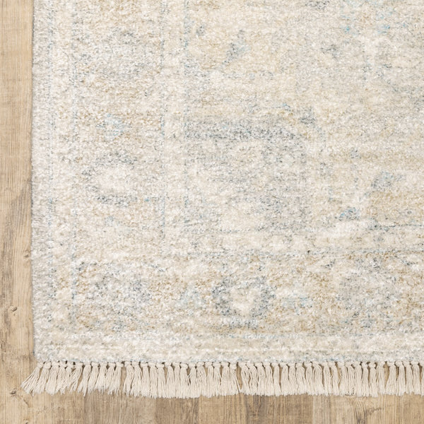Oriental Weavers Malabar Luxurious Hand-loomed Indoor Area Rug With Persian Design In Soft Colors For Elegant Spaces Beige,Grey Polyester M45303076243st
