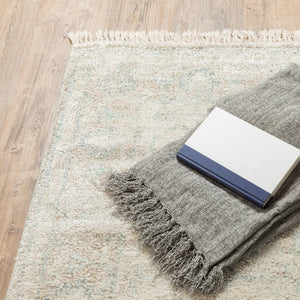 Oriental Weavers Malabar Luxurious Hand-loomed Indoor Area Rug With Persian Design In Soft Colors For Elegant Spaces Beige,Grey Polyester M45303076243st