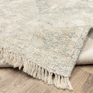Oriental Weavers Malabar Luxurious Hand-loomed Indoor Area Rug With Persian Design In Soft Colors For Elegant Spaces Beige,Grey Polyester M45303076243st