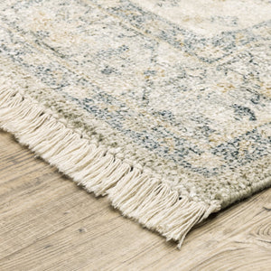 Oriental Weavers Malabar Luxurious Hand-loomed Indoor Area Rug With Persian Design And Soft Chenille Texture Beige,Charcoal Polyester M45304076243st
