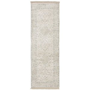 Oriental Weavers Malabar Luxurious Hand-loomed Indoor Area Rug With Persian Design And Soft Chenille Texture Beige,Charcoal Polyester M45304076243st