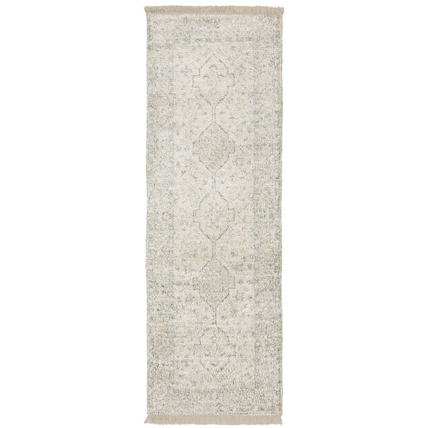 Oriental Weavers Malabar Luxurious Hand-loomed Indoor Area Rug With Persian Design And Soft Chenille Texture Beige,Charcoal Polyester M45304076243st