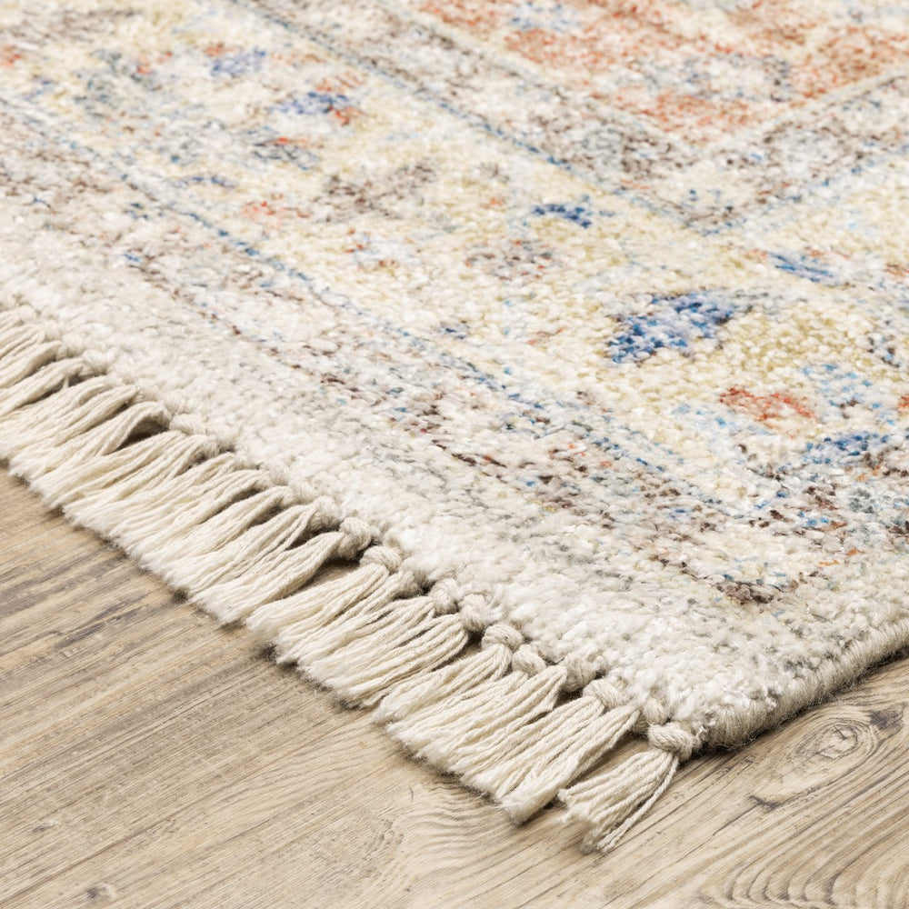 Oriental Weavers Malabar Indoor Area Rug - Luxurious Hand-loomed Chenille With Stunning Persian Design And Colors Orange,Blue Polyester M45305076243st