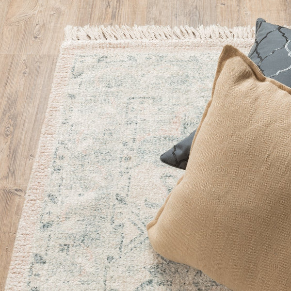 Oriental Weavers Malabar Luxurious Hand-loomed Chenille Area Rug With Persian Design And Soft Color Palette For Indoors Beige,Grey Polyester M45308076243st