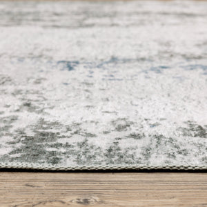 Oriental Weavers Malibu Indoor Area Rug - Machine Washable, Non-slip Backing, Perfect For High-traffic Areas Grey,Blue Polyester Mmal02061244st