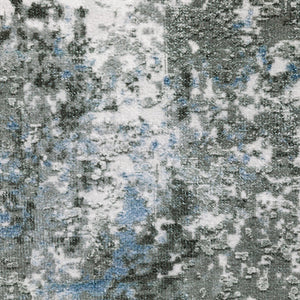 Oriental Weavers Malibu Indoor Area Rug - Machine Washable, Non-slip Backing, Perfect For High-traffic Areas Grey,Blue Polyester Mmal02061244st