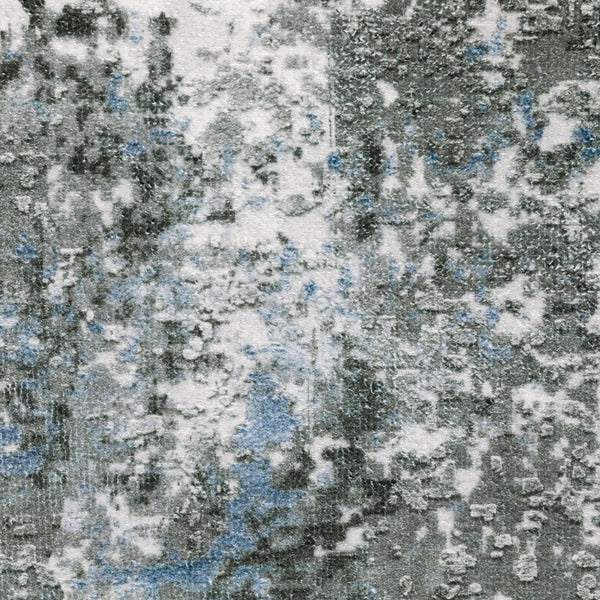 Oriental Weavers Malibu Indoor Area Rug - Machine Washable, Non-slip Backing, Perfect For High-traffic Areas Grey,Blue Polyester Mmal02061244st