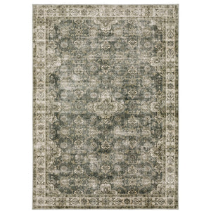Oriental Weavers Malibu Indoor Area Rug - Machine Washable, Non-slip Backing, Perfect For High-traffic Spaces Green,Beige Polyester Mmal04107168st