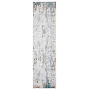 Oriental Weavers Malibu Indoor Area Rug - Machine Washable With Non-slip Backing, Perfect For High-traffic Areas Ivory,Blue Polyester Mmal06061244st