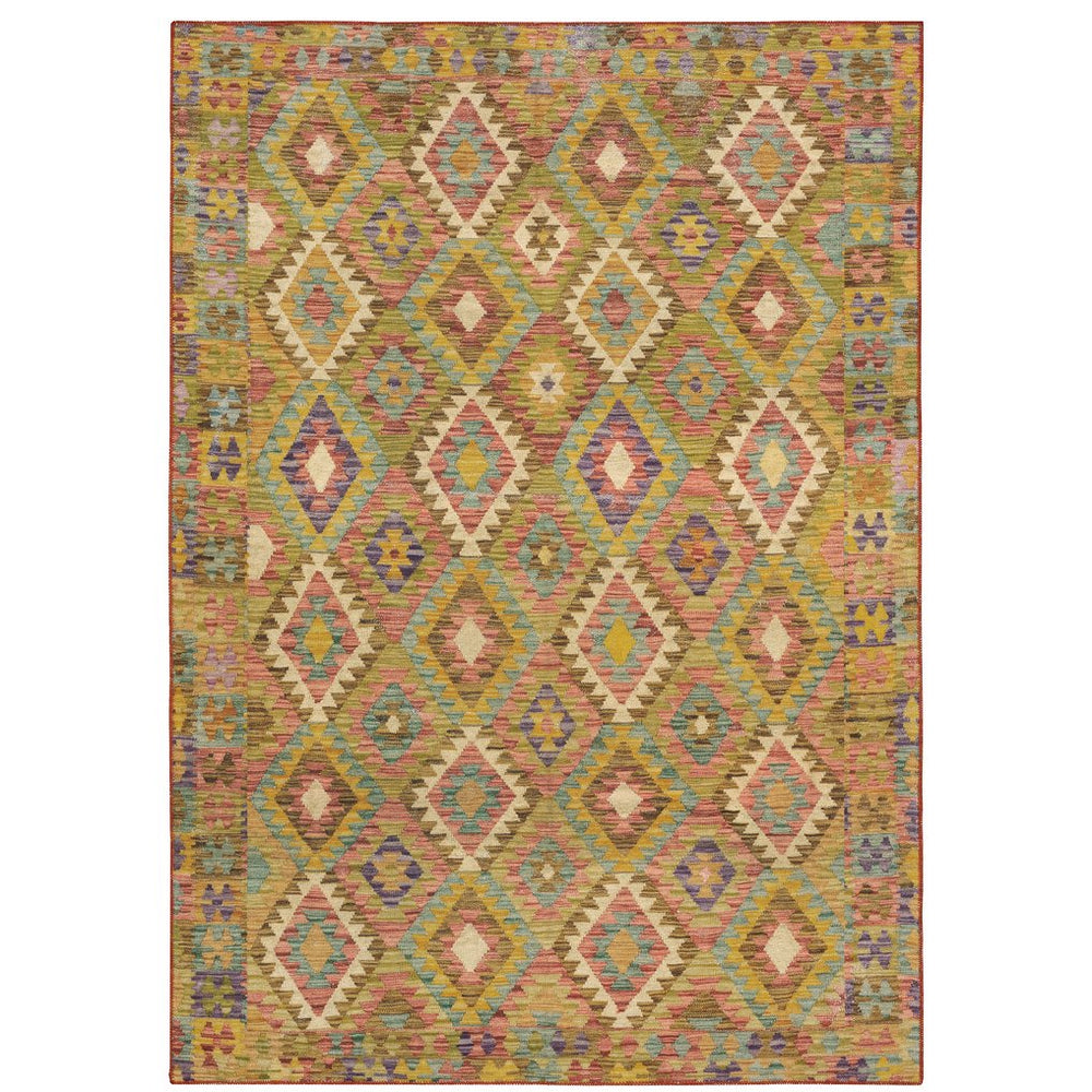 Oriental Weavers Malibu Indoor Area Rug - Machine Washable, Non-slip Backing, Perfect For High-traffic Spaces Gold,Multi Polyester Mmal07228305st