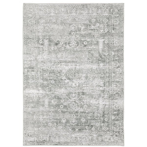 Oriental Weavers Malibu Indoor Area Rug - Machine Washable, Non-slip Backing, Abstract Design For High-traffic Areas Sage Green,Grey Polyester Mmal08107168st