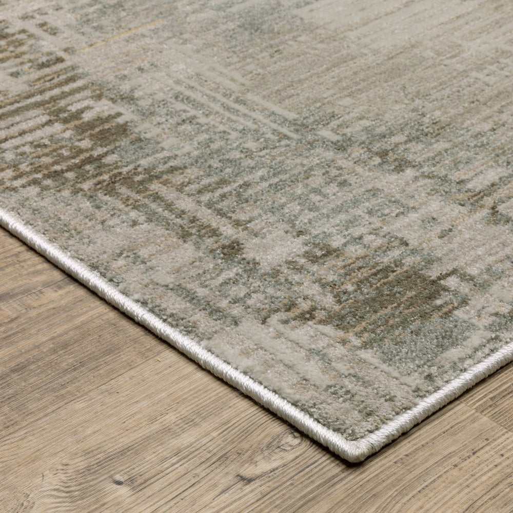 Oriental Weavers Mallory Beige & Blue Indoor Area Rug - Soft Textured, Abstract Design, Earthy Tones - 2'3" X 7'6" Beige,Blue Polypropylene Mmal03068230st