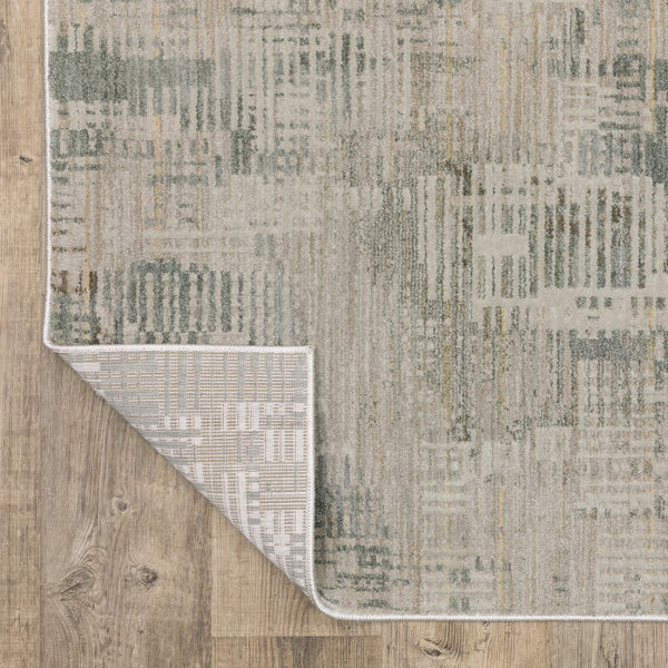 Oriental Weavers Mallory Beige & Blue Indoor Area Rug - Soft Textured, Abstract Design, Earthy Tones - 2'3" X 7'6" Beige,Blue Polypropylene Mmal03068230st