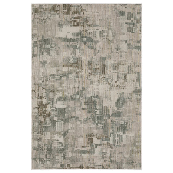 Oriental Weavers Mallory Beige & Blue Indoor Area Rug - Soft Textured, Abstract Design, Earthy Tones - 2'3" X 7'6" Beige,Blue Polypropylene Mmal03068230st