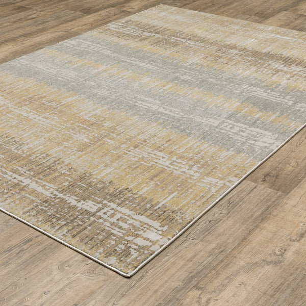 Oriental Weavers Mallory Gold And Brown Indoor Area Rug - Soft, Textured, Organic Abstract Design For Elegant Spaces Gold,Brown Polypropylene Mmal06160230st