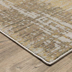 Oriental Weavers Mallory Gold And Brown Indoor Area Rug - Soft, Textured, Organic Abstract Design For Elegant Spaces Gold,Brown Polypropylene Mmal06160230st