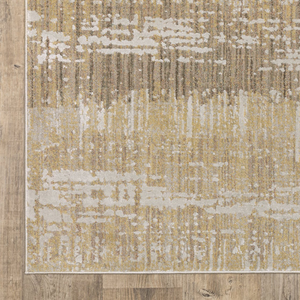 Oriental Weavers Mallory Gold And Brown Indoor Area Rug - Soft, Textured, Organic Abstract Design For Elegant Spaces Gold,Brown Polypropylene Mmal06160230st
