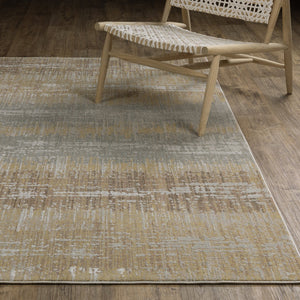 Oriental Weavers Mallory Gold And Brown Indoor Area Rug - Soft, Textured, Organic Abstract Design For Elegant Spaces Gold,Brown Polypropylene Mmal06160230st