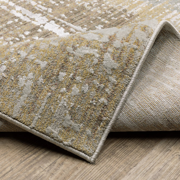 Oriental Weavers Mallory Gold And Brown Indoor Area Rug - Soft, Textured, Organic Abstract Design For Elegant Spaces Gold,Brown Polypropylene Mmal06160230st