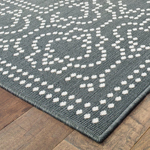 Oriental Weavers Marina Indoor/Outdoor Area Rug - Elegant Neutral Palette With Timeless Patterns For Any Space Grey,Ivory Polypropylene M1247x240330st