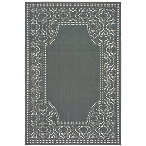 Oriental Weavers Marina Indoor/Outdoor Area Rug - Elegant Neutral Palette With Timeless Patterns For Any Space Grey,Ivory Polypropylene M1247x240330st