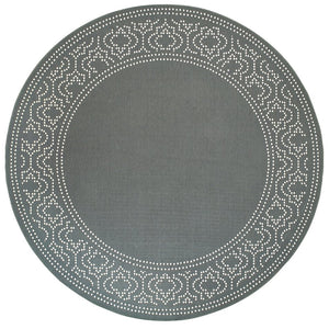 Oriental Weavers Marina Indoor/Outdoor Area Rug - Elegant Neutral Palette With Timeless Patterns For Any Space Grey,Ivory Polypropylene M1247x240rdst