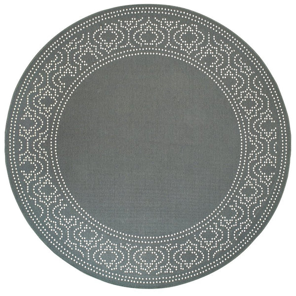 Oriental Weavers Marina Indoor/Outdoor Area Rug - Elegant Neutral Palette With Timeless Patterns For Any Space Grey,Ivory Polypropylene M1247x240rdst