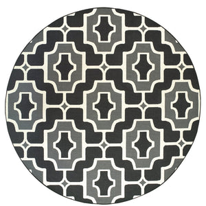 Oriental Weavers Marina Elegant Indoor/Outdoor Area Rug - Timeless Geometric Patterns In Classic Neutral Palette Black,Grey Polypropylene M1291z240rdst