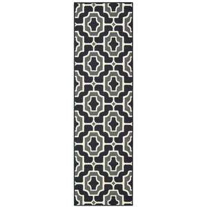 Oriental Weavers Marina Elegant Indoor/Outdoor Area Rug - Timeless Geometric Patterns In Classic Neutral Palette Black,Grey Polypropylene M1491z067230st