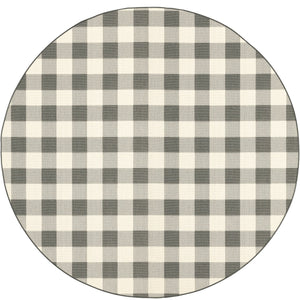 Oriental Weavers Marina Elegant Indoor/Outdoor Area Rug - Timeless Patterns In Classic Neutral Palette For Any Space Grey,Ivory Polypropylene M2598w240rdst