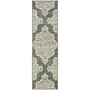 Oriental Weavers Marina Indoor/Outdoor Area Rug - Classic Neutral Palette With Timeless Geometric Patterns And Style Grey,Ivory Polypropylene M5929e067230st