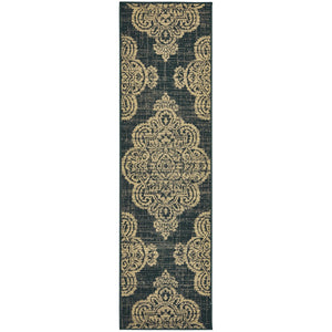 Oriental Weavers Marina Indoor/Outdoor Area Rug - Elegant Geometric Design In Timeless Neutral Palette For Any Space Black,Tan Polypropylene M5929k067230st