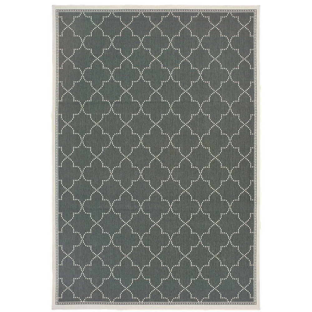 Oriental Weavers Marina Elegant Indoor/Outdoor Area Rug In Classic Neutrals - Timeless Design For Any Space Grey,Ivory Polypropylene M6025l240330st