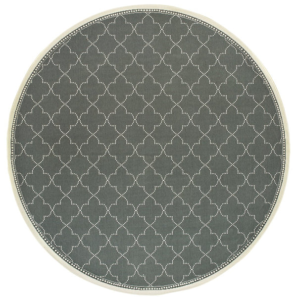 Oriental Weavers Marina Elegant Indoor/Outdoor Area Rug In Classic Neutrals - Timeless Design For Any Space Grey,Ivory Polypropylene M6025l240rdst