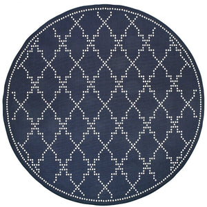 Oriental Weavers Marina Elegant Indoor/Outdoor Area Rug - Timeless Design With Classic Patterns And Neutral Palette Navy,Ivory Polypropylene M7765b240rdst