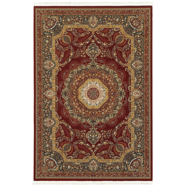 Oriental Weavers Masterpiece Luxurious Indoor Area Rug With Timeless Persian Patterns In Classic Traditional Colors Red,Multi Polypropylene M113r2117165st