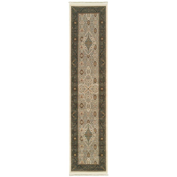 Oriental Weavers Masterpiece Indoor Area Rug - Exquisite Persian Patterns In Timeless Navy & Garnet Red Design Ivory,Dark Blue Polypropylene M1335i068305st
