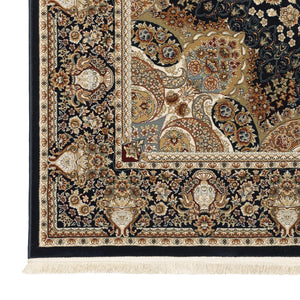 Oriental Weavers Masterpiece Intricate Persian Pattern Area Rug - Timeless Design In Luxurious Colors For Your Home Navy,Multi Polypropylene M1802b117165st